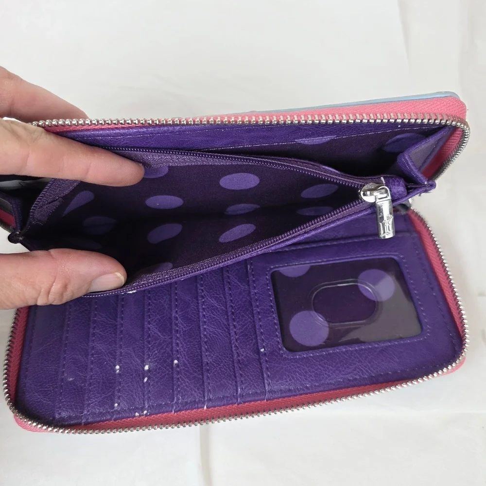 Loungefly Disney Pixar Toy Story 4 Bo Peep Zip Around Wallet Blue Pink Purple